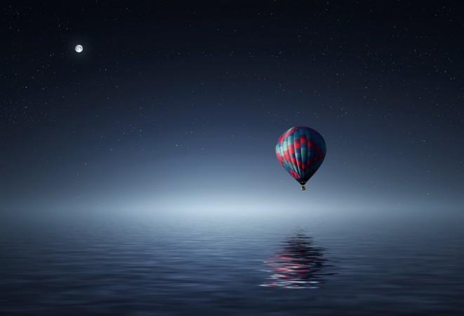Moon and Balloon