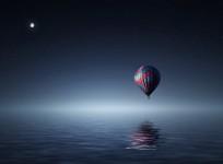 Moon and Balloon