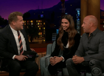 Deepika and James Corden
