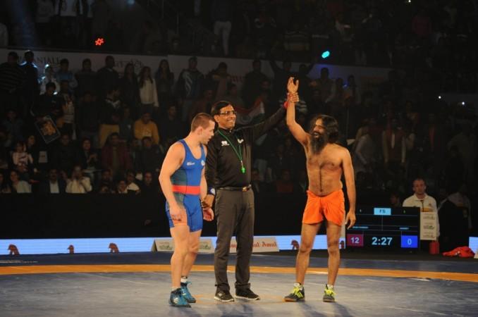 baba ramdev, wrestling