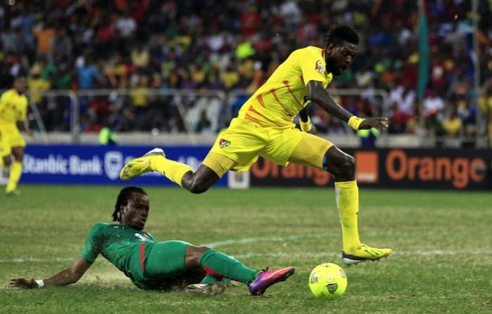Emmanuel Adebayor (in yellow) Emmanuel Adebayor , Afcon 2017, AFCON, Morocco, Togo