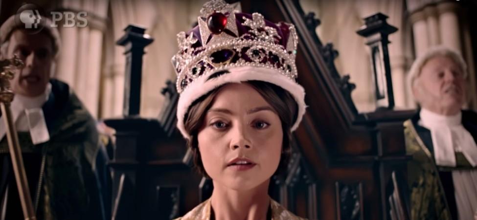 Jenna Coleman as Queen Victoria in the PBS MASTERPIECE's TV series Victoria on PBS