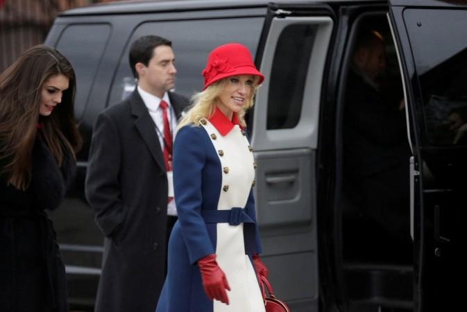 Kellyanne Conway, advisor to U.S. President-elect Donald Trump, departs for a church service before the 58th Presidential Inauguration in Washington Donald Trump inauguration