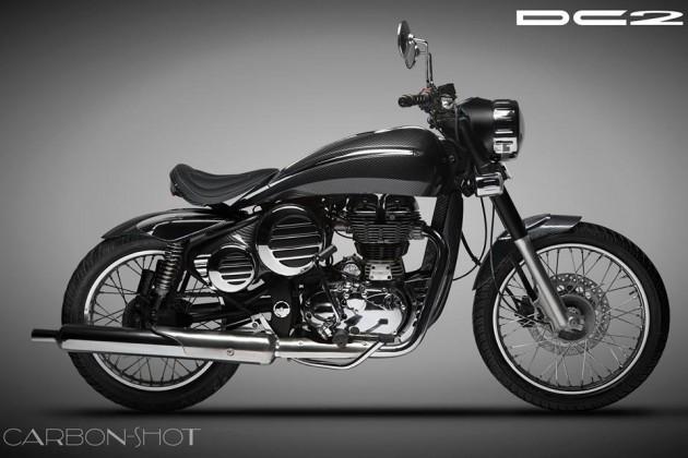 Royal Enfield Bullet 350 in DC Design's CarbonShot kit is worth taking ...
