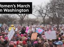 Hundreds of thousands march in Women’s March on Washington