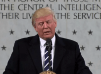 US President Donald Trump praises CIA in first official visit