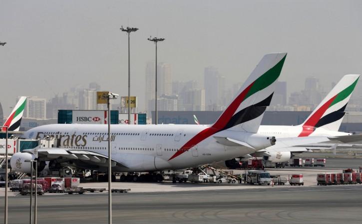 Emirates Airlines aircraft seen at Dubai International Airport, United Arab Emirates May 10, 2016. UAE Crown Prince Sheikh Mohamed bin Zayed Al Nahyan india visit republic day india trade uae oil investments relations narendra modi r-day guest muslims