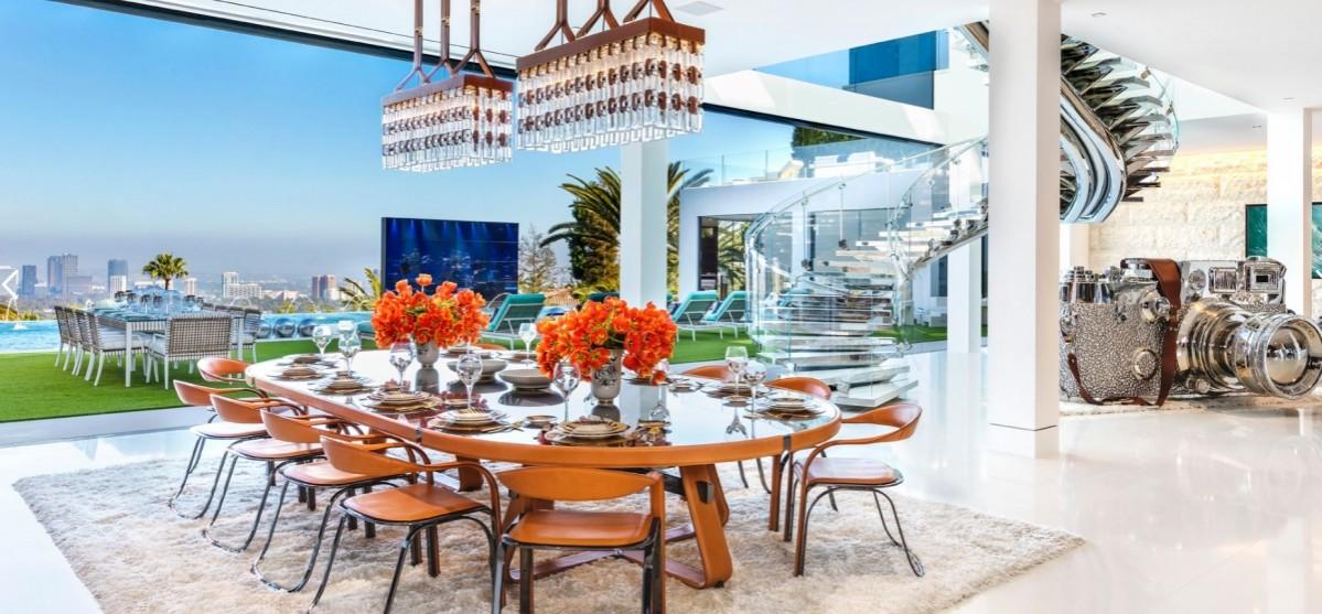 Inside view of the most expensive house in USA Bel Air