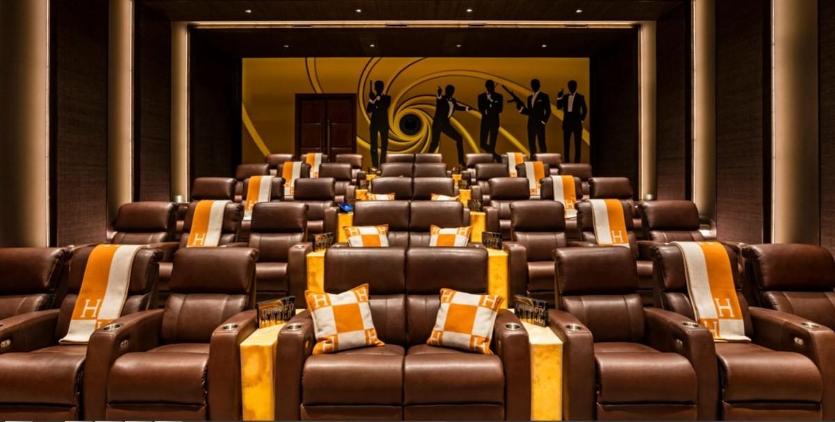 The 40-seater James Bond themed theatre Bel Air