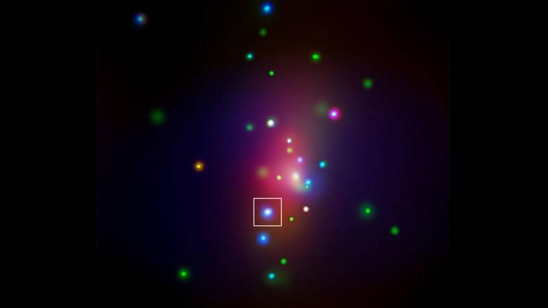 Spiral galaxy NGC 7331 spotted by NASA's Chandra X-ray Observatory in which supernova SN 2014C was found. spiral galaxy NGC 7331
