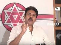 Pawan Kalyan addressing press meet