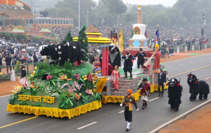 Republic Day Parade, Madras Engineer Group, Arunachal Pradesh, Yak Dance, tableau