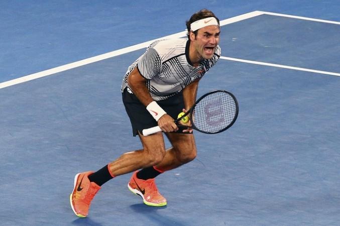 Roger Federer reacts after winning the Australian Open title Rafael Nadal, Roger Federer, Australian Open, men's singles, final