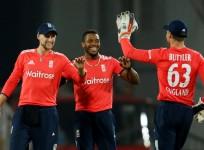 Joe Root, Chris Jordan, Jos Buttler, England, 2nd T20, India