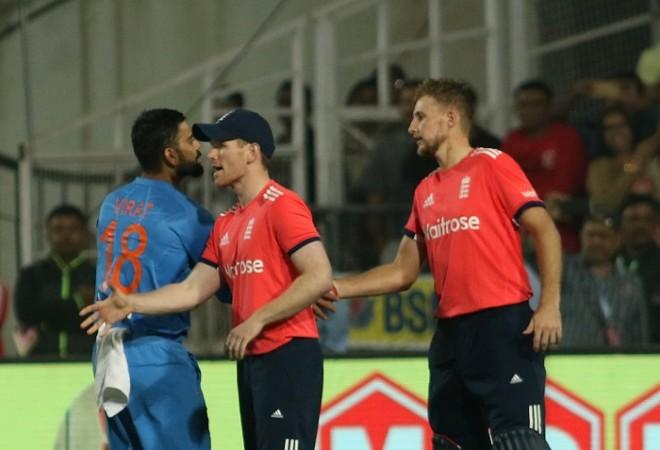 Virat Kohli, India, Eoin Morgan, Joe Root, England