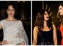 Kangana Ranaut, Priyanka Chopra and Deepika Padukone