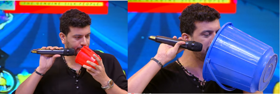 Ramesh Pisharody is so talented that he can entertain the audience with just a mug and bucket. Ramesh Pisharody, Ramesh Pisharody comedy, Ramesh Pisharody bucket mug skit