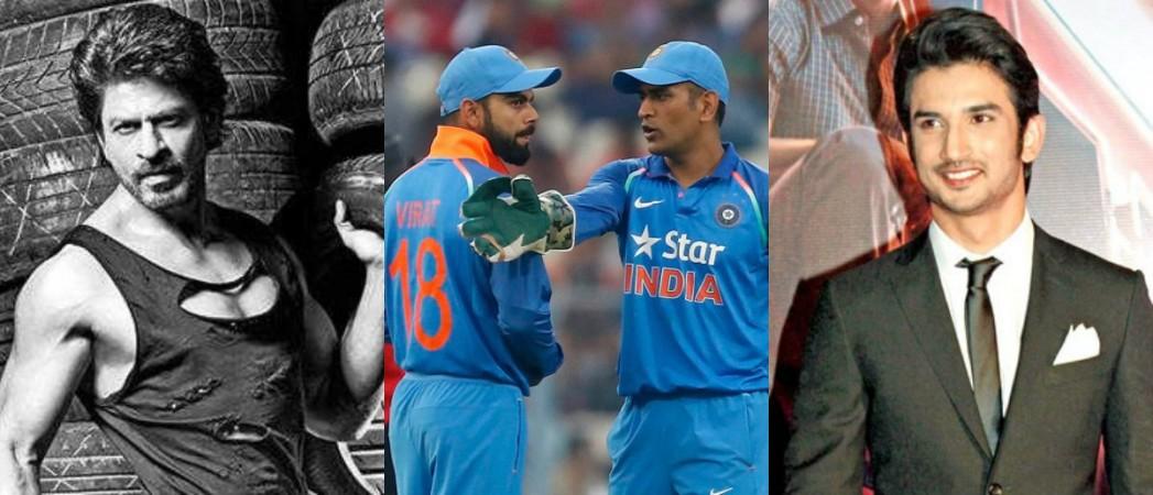 Shah Rukh Khan, Virat Kohli, MS Dhoni, Sushant Singh Rajput India, England, Shah Rukh Khan, Sushant Singh Rajput