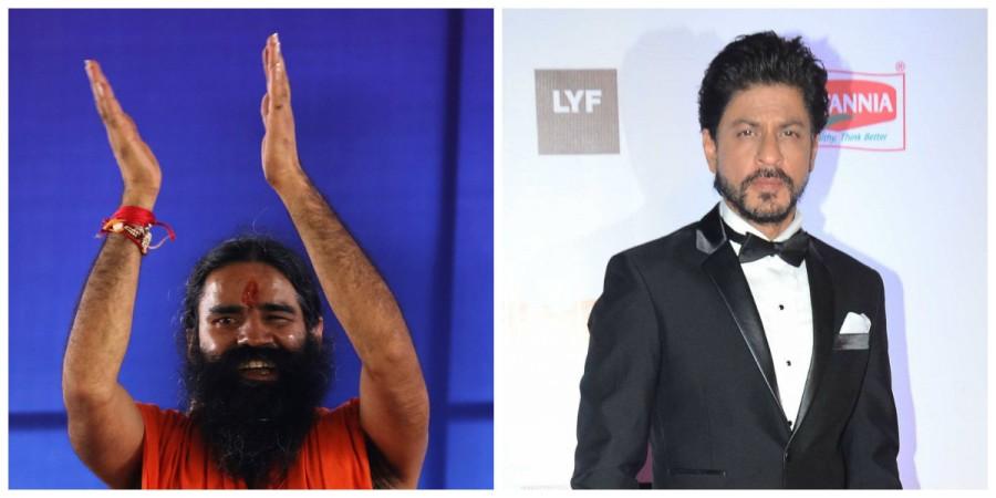 Ramdev and Shah Rukh Khan