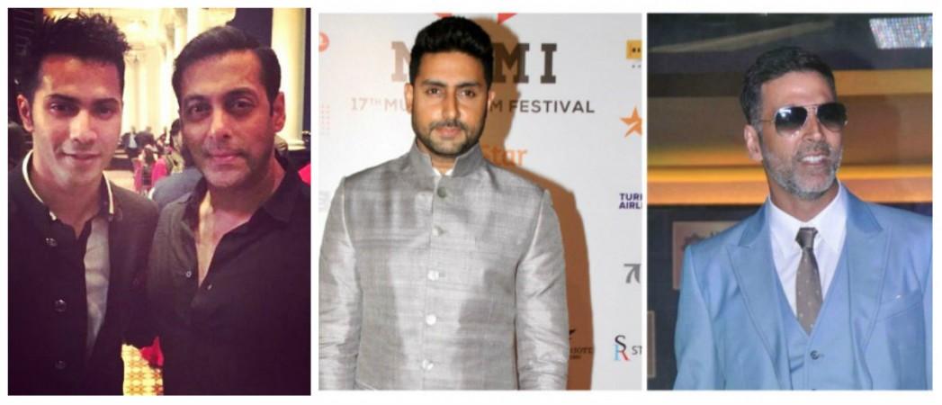 Varun Dhawan, Salman Khan, Abhishek Bachchan, Akshay Kumar Varun Dhawan, Akshay Kumar