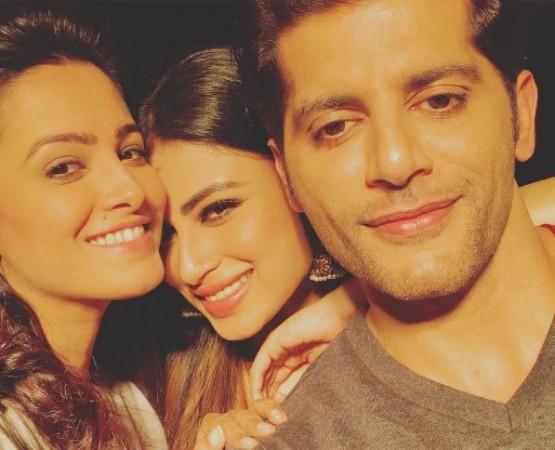 Anita Hassanandani and Naagin 2 actors Mouni Roy and Karanvir Bohra Anita Hassanandani, Mouni Roy, Karanvir Bohra