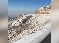 Rare snowfall blankets the UAE’s tallest peak