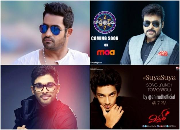Junior NTR, Chiranjeevi, Allu Arjun, Anirudh Junior NTR, Chiranjeevi, MEK 4, Allu Arjun, Anirudh