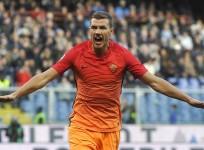 Edin Dzeko, Roma, Roma vs Fiorentina, Serie A football,