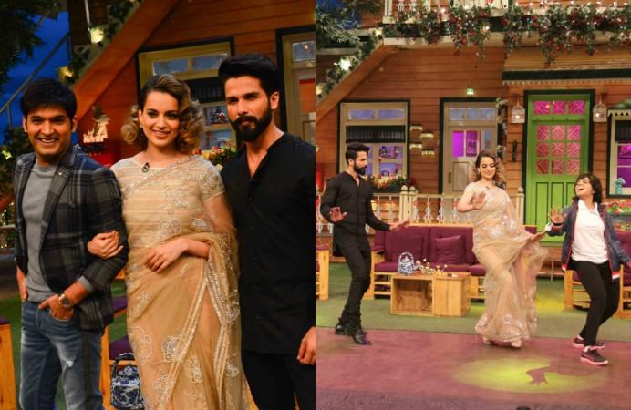 Rangoon actors Kangana Ranaut and Shahid Kapoor on The Kapil Sharma Show Kangana Ranaut, Shahid Kapoor, Rangoon, The Kapil Sharma Show