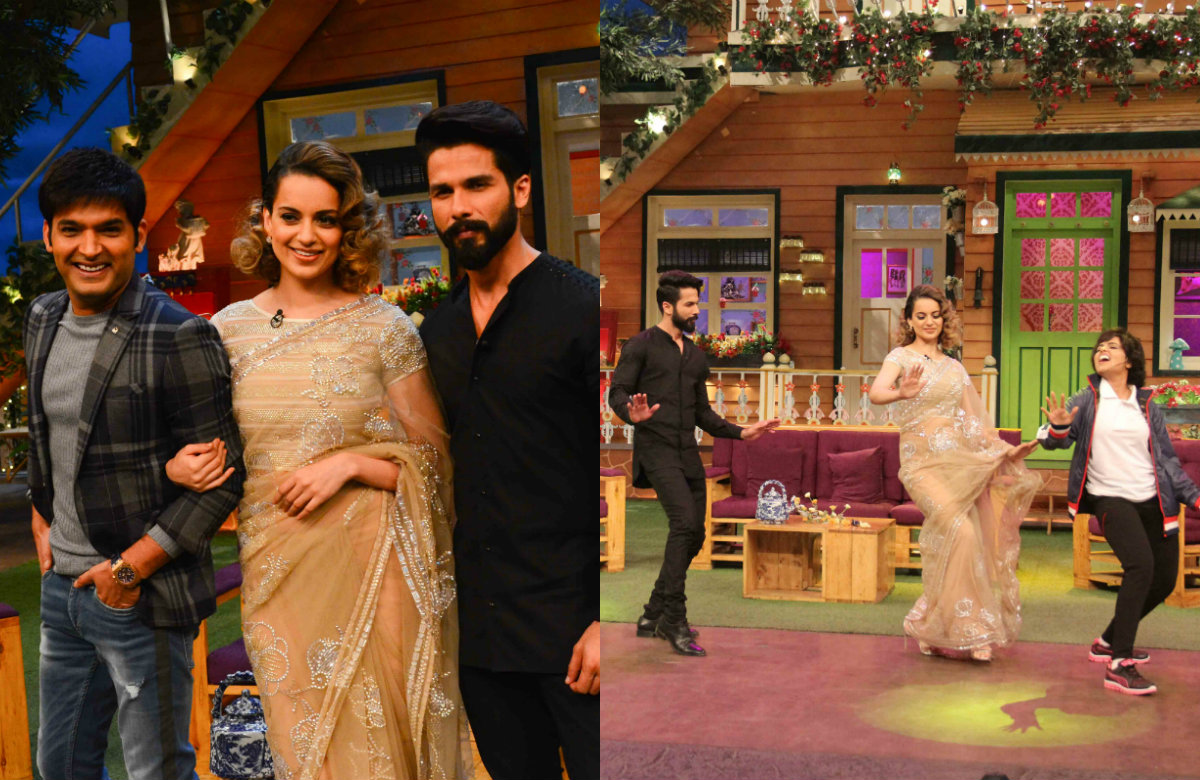 Rangoon actors Kangana Ranaut and Shahid Kapoor on The Kapil Sharma Show Kangana Ranaut, Shahid Kapoor, Rangoon, The Kapil Sharma Show