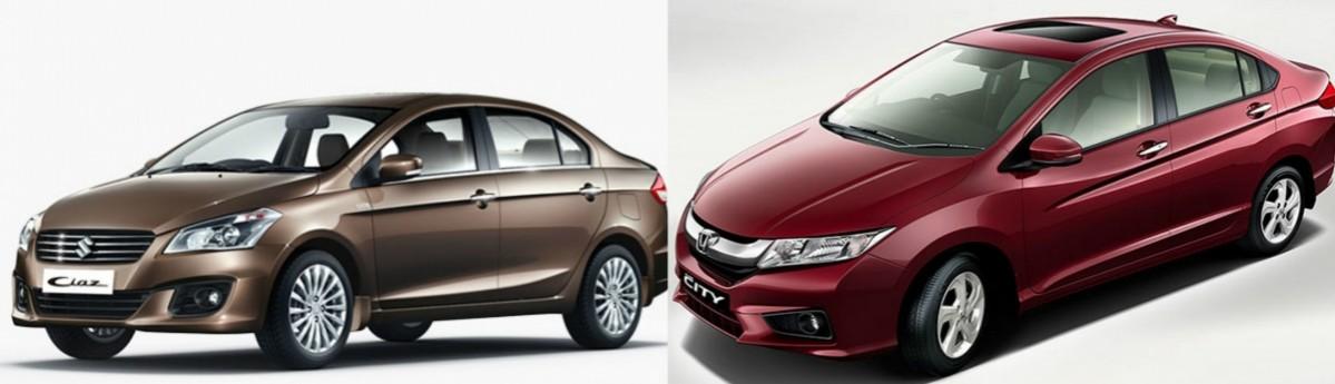 Maruti Suzuki Ciaz Vs Honda City Maruti Suzuki Ciaz Vs Honda City, Maruti Suzuki Ciaz new, Honda City new, Ciaz India sales, City sales