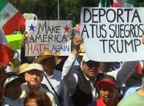 Thousands of Mexicans march against Donald Trump in Mexico City