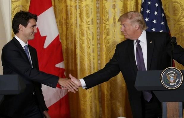 Justin Trudeau and Donald Trump Trump-Trudeau