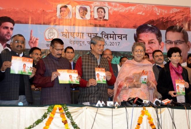 Uttarakhand Chief Minister Harish Rawat and Ambika Soni