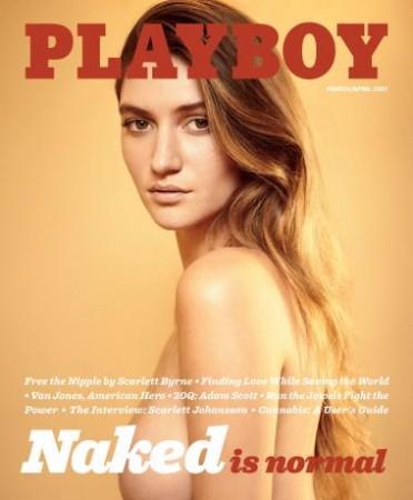 The March/April 2017 cover of March 2017 Playmate features Elizabeth Elam Playboy