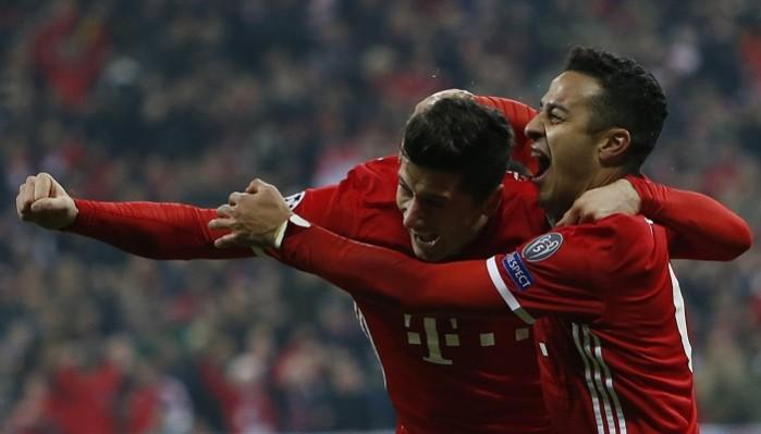 Robert Lewandowski, Thiago Alcantara, Bayern Munich, Arsenal, UCL