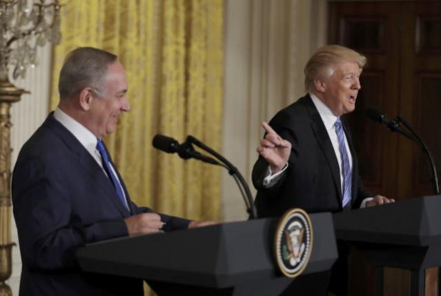 Benjamin Netanyahu (L) and Donald Trump Donald Trump- Benjamin Netanyahu