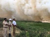bellandur lake fire