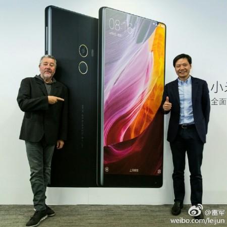 Xiaomi CEO Lei Jun with Philippe Starck Xiaomi CEO Lei Jun with Philippe Starck