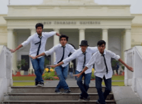 IIT-Roorkee guys dancing to Ed Sheeran's hit Shape of You.