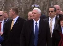 US Vice-President Mike Pence visits former Nazi concentration camp Dachau