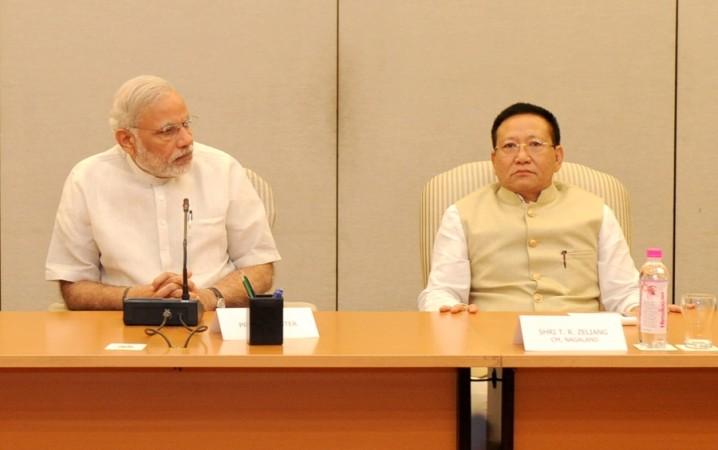 TR Zeliang and Narendra Modi
