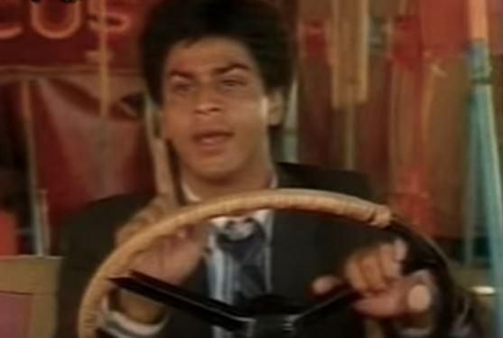 A screenshot of Shah Rukh Khan from TV serial Circus Shah Rukh Khan Circus, Shah Rukh Khan tv serial