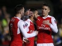 Lucas Perez, Theo Walcott, Gabriel, Arsenal, FA Cup, Sutton United, 5th round