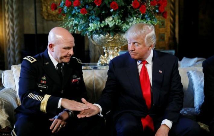 HR McMaster with Trump