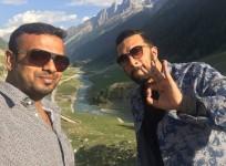Umapathy Gowda with Sudeep