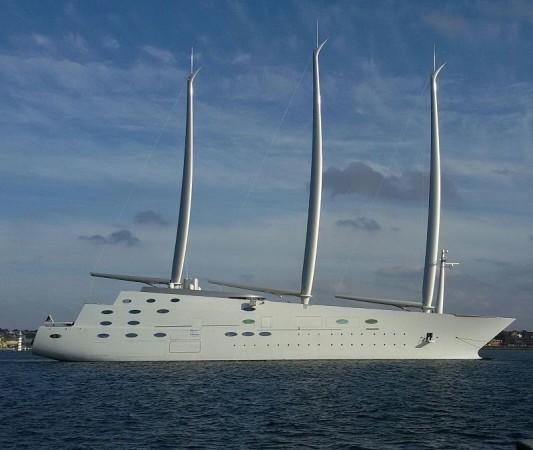 The super yacht owned by Russian billionaire Andrey Melnichenko. Russian billionaire, Andrey Melnichenko 's super yacht