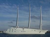Russian billionaire, Andrey Melnichenko 's super yacht