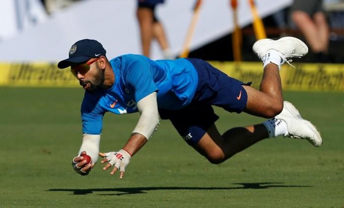 India captain Virat Kohli is all commitment during a training session, February 22, 2017 India, Virat Kohli, Australia, Test series, first Test match