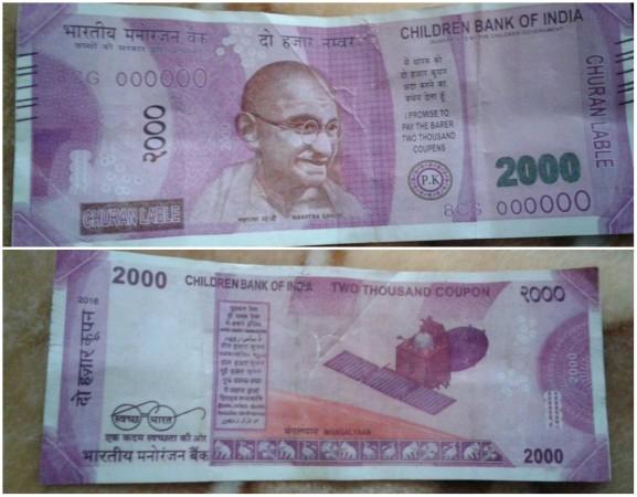 Fake Rs 2000 note